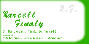 marcell finaly business card